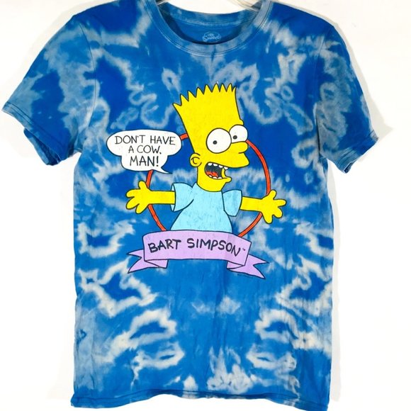the simpsons Tops - The Simpsons Bart Acid Wash Size small Tee Shirt